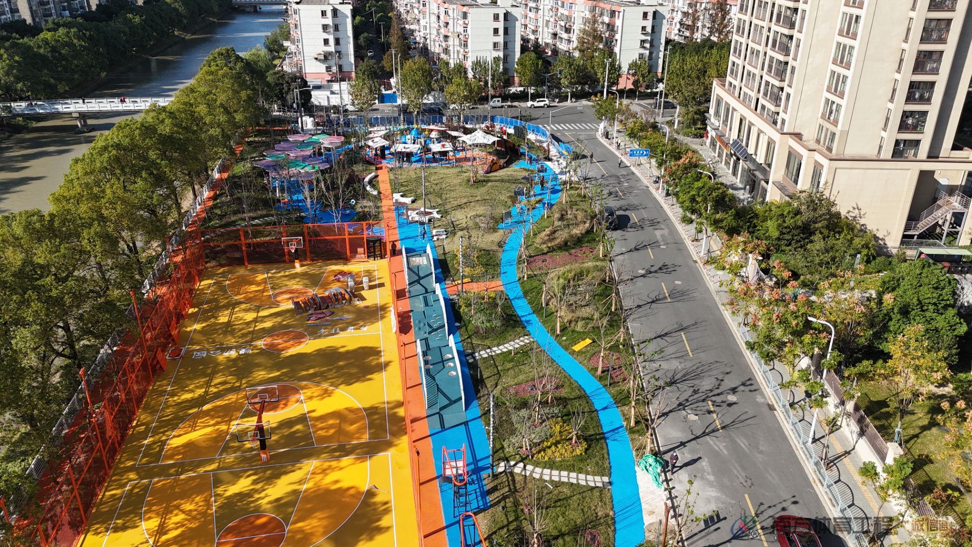安平路口袋公园市民篮球场